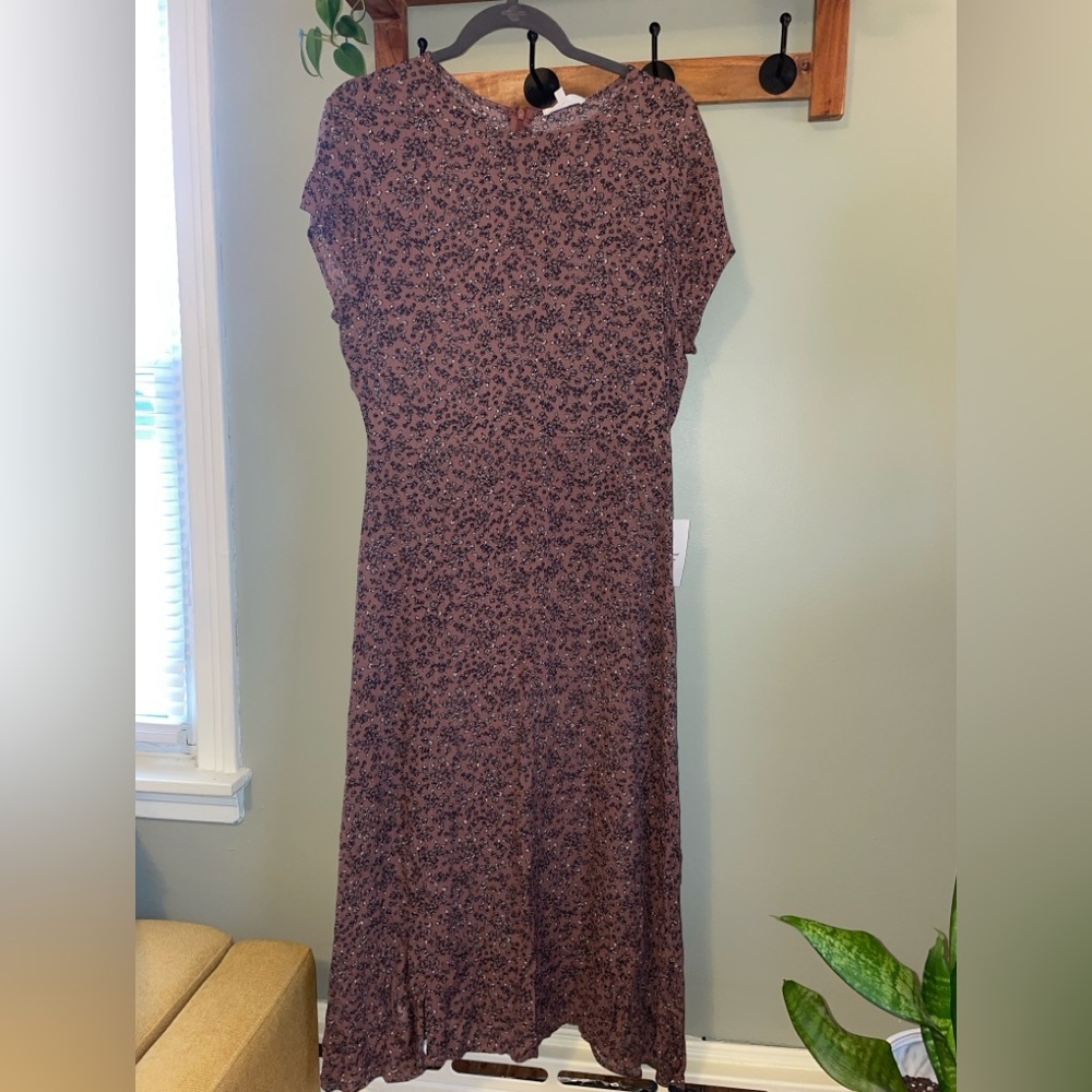 BOHME FLORAL MAXI DRESS L